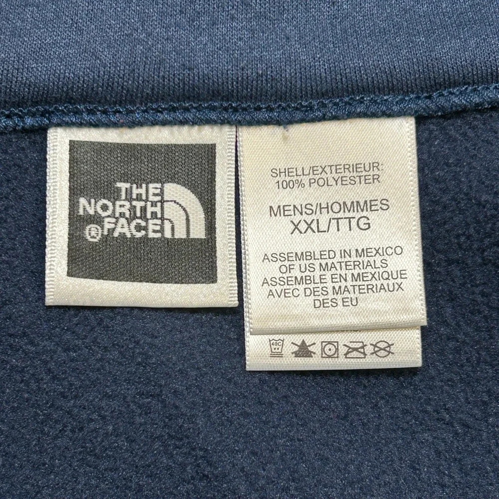 Vintage Y2K The North Face Mens Quarter Zip XXL Navy Blue